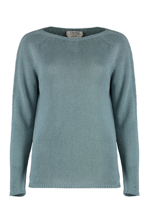 Giolino Crew-neck linen sweater-0